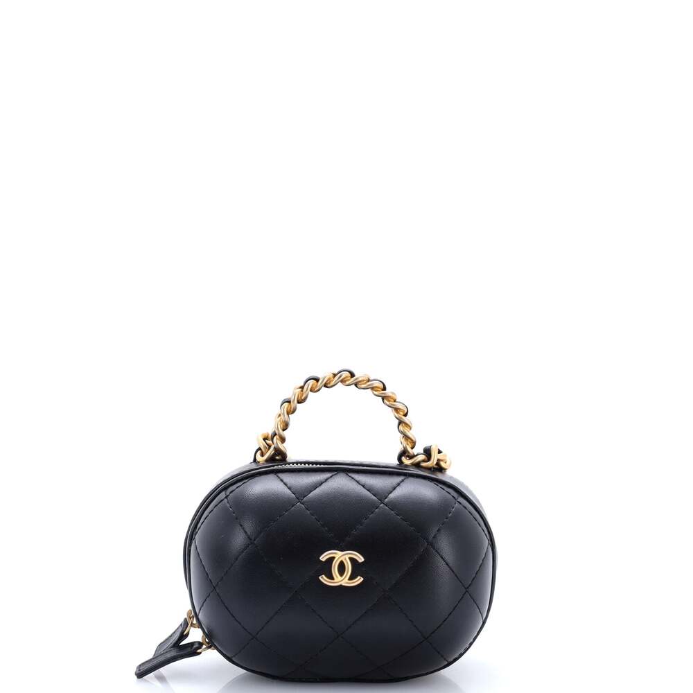 Chanel Cc Bubble Top Handle Vanity Case #322624C45B